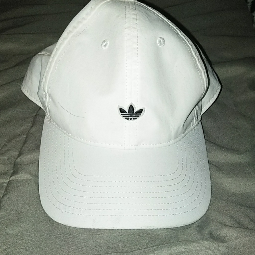 White Adidas hat